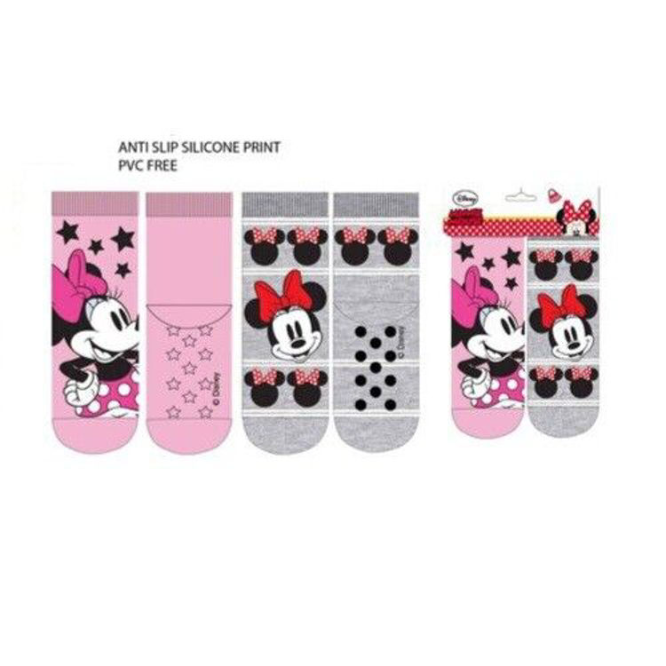 Picture of HS0625- PACK OF TWO MINNIE MOUSE NON SLIP SOCKS